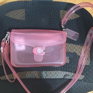 Coach Jelly Tabby Silver/Flower Pink